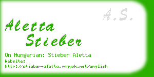 aletta stieber business card